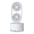 Two-In-One New Double-Leaf Spray Water-Cooled Fan Desk Top Dormitory Small Fan Ins Wind Humidifier Desk Fan