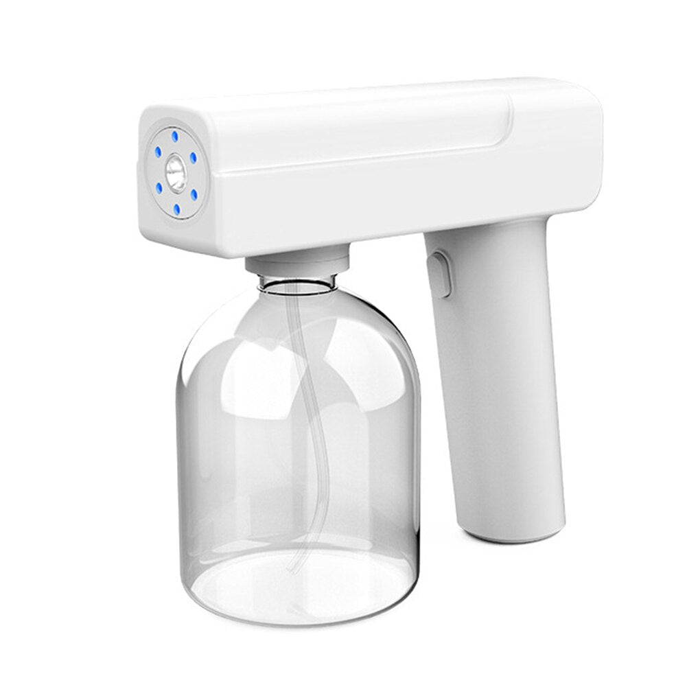 1PC USB Blu-ray Wireless Charging Atomizing Disinfection Gun Spray Gun Household Portable Sanitizer Sprayer High Quality