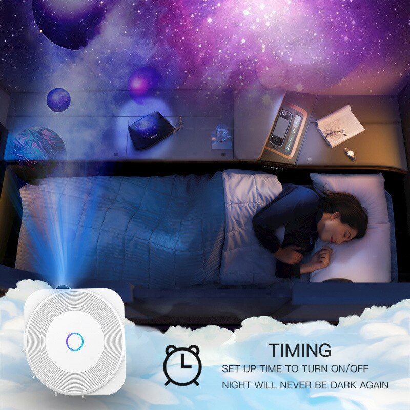 Smart Star Projector Galaxy Light Starry Party Lamp SmartLife APP Control With Alexa Google Gift For Children