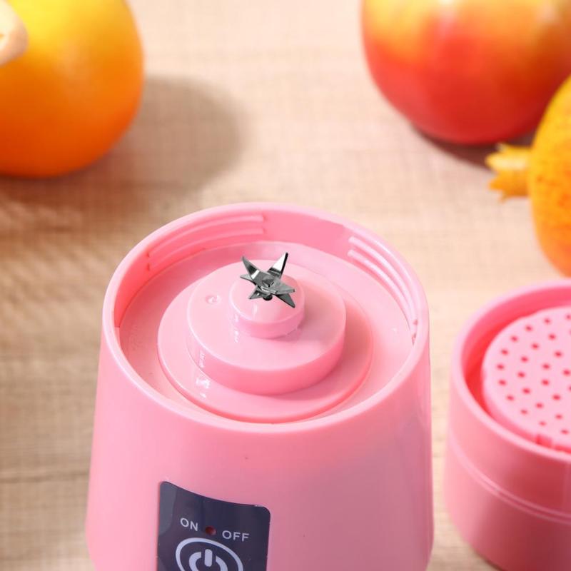 380ML 2/4/6 Blades Handhels Juicer Bottle Portable Mini USB Electric Fruit Citrus Lemon Juicer Blender Squeezer Reamer Machine