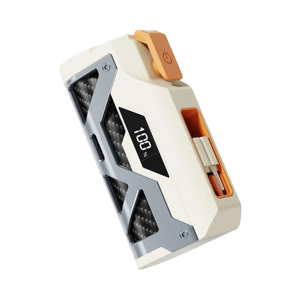Capsule Power Bank Case 5000mAh Dual Plug Power Bank Portable Digital Display Fast Charging Powerbank Shell Without Battery