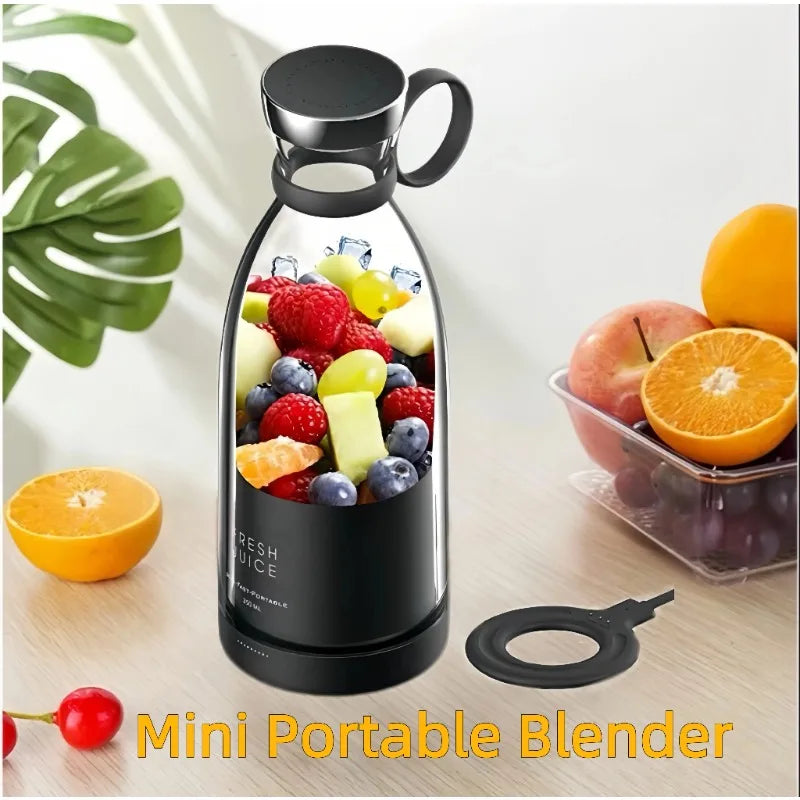 New Multi-Functional Electric Outdoor Portable Juicer Cup-Wireless Charging Household Mini Juice Maker Machine Blender High-Powe