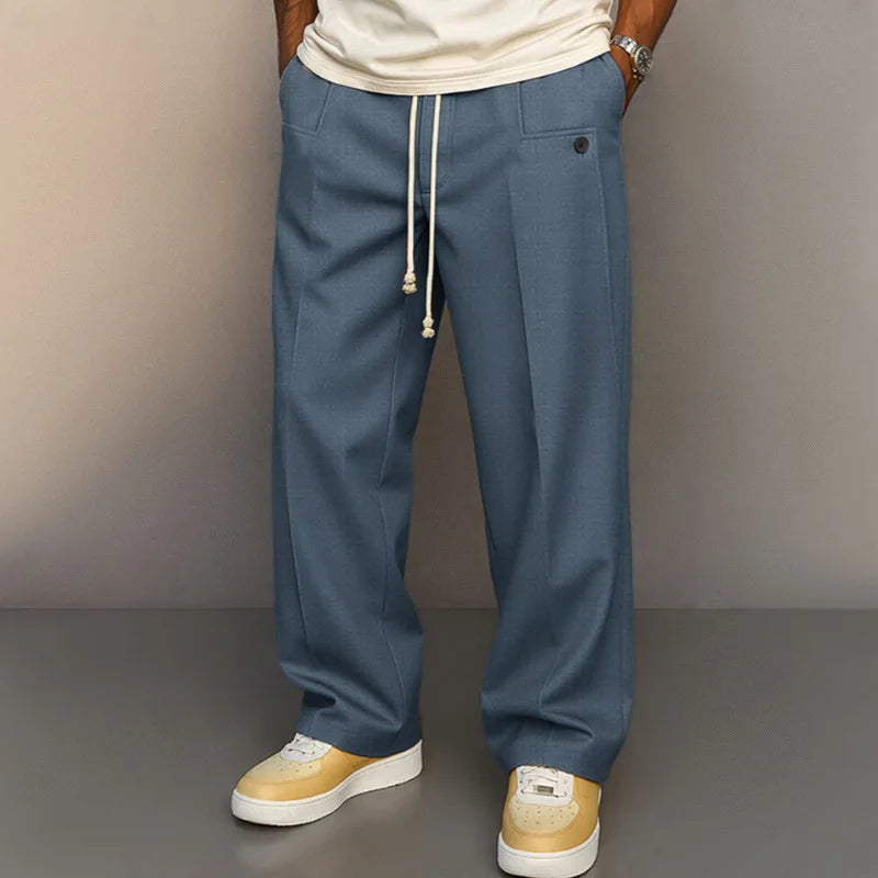 2026 Mens Cargo Joggers Multi Pocket Straight Baggy Pants Drawstring Ankle Trousers Khaki Yellow Plus Size 3XL Streetwear Hiking
