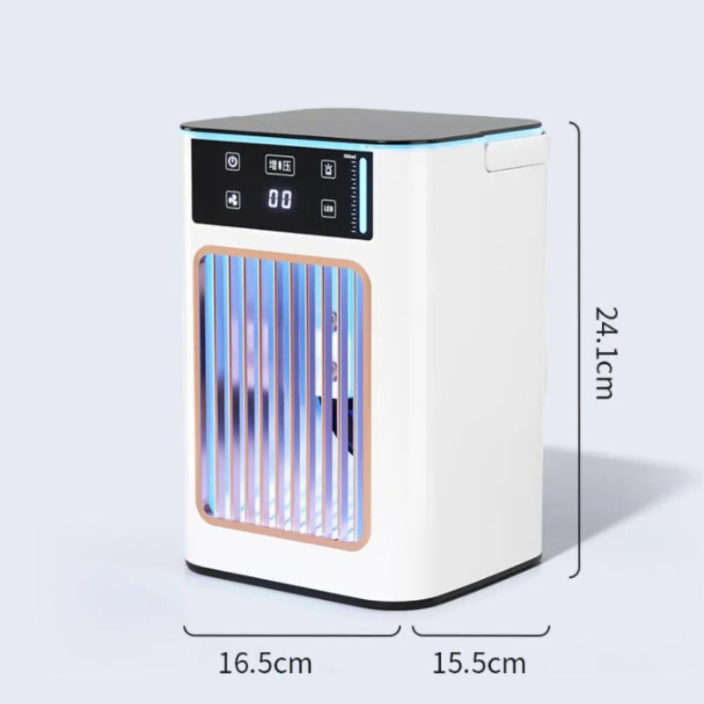 Portable Air Cooler Desktop Cooling Fan Large Water Tank Humidifier Mist Cooling USB Personal Cooler for Bedroom Office RV