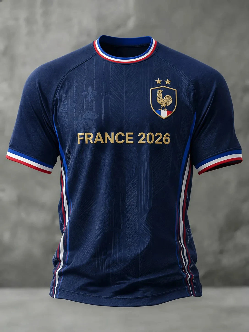 France Style Football Jersey T Shirt Men Women 3D Print Pattern Top Short Sleeve Quick Dry Breathable Casual Outdoor Summer Wear