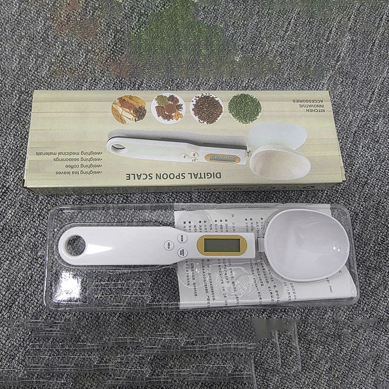 Mini Spoon Scale Digital Kitchen Scale  LCD Digital Measurement Adjustable Weighing 0.1-500g Milk Coffee Powder Weight Measure