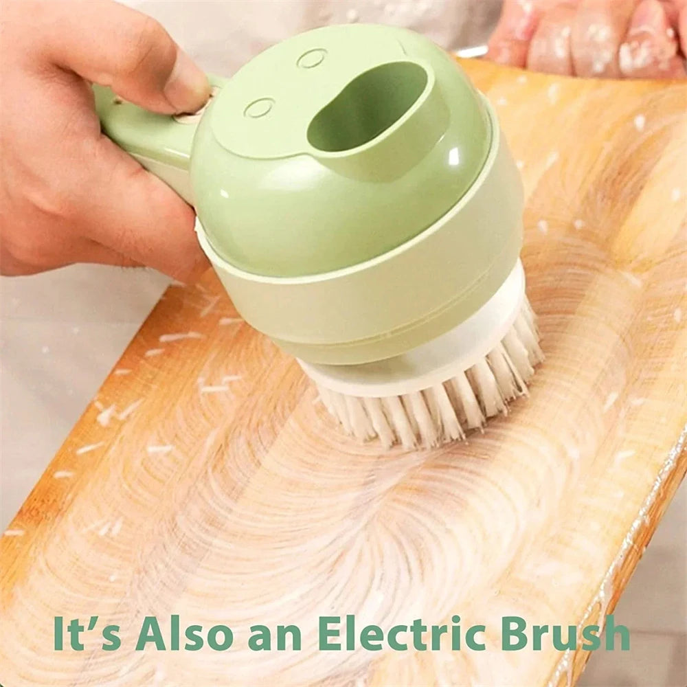 Multi-function Vegetable Processing Machine 4 in 1 Electric Food Processor Vegetable Cutter Garlic Masher Wireless Grinder Tools