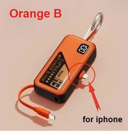 5000mAh Portable Power Bank Capsule Power Bank Fast Charging Large Capacity Compact and Portable Portable Charger