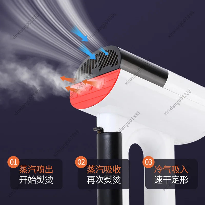 For Vacuum Suction Handheld Garment Steamer Mini Portable Steam Iron Home Flat Clothing Wrinkle Remover