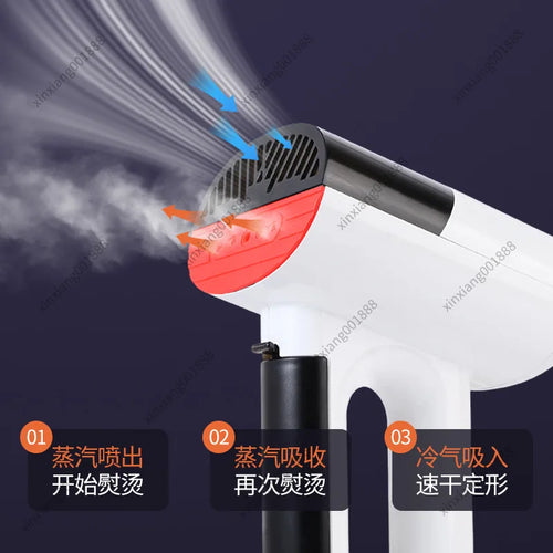 For Vacuum Suction Handheld Garment Steamer Mini Portable Steam Iron Home Flat Clothing Wrinkle Remover