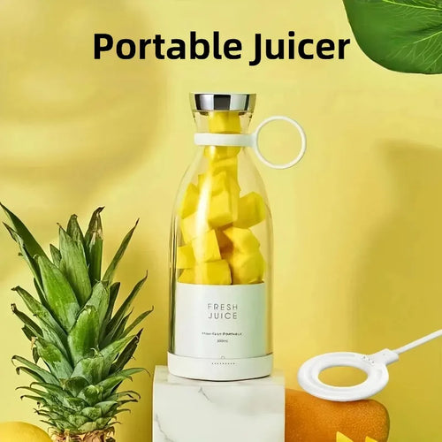 New Multi-Functional Electric Outdoor Portable Juicer Cup-Wireless Charging Household Mini Juice Maker Machine Blender High-Powe