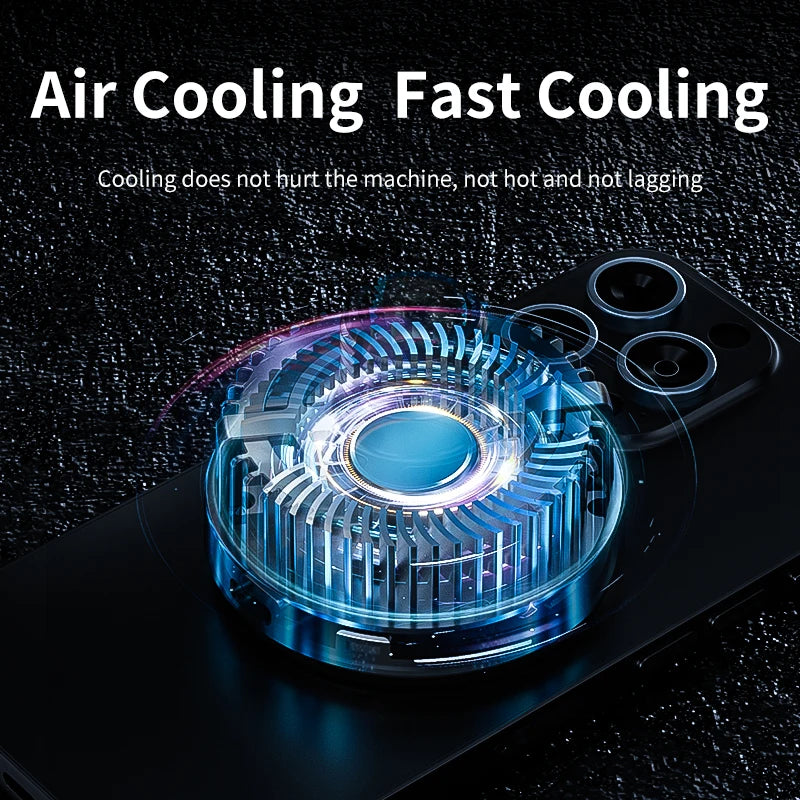 Cooling Phone Holder Car Magnetic Phone Cooler Semiconductor Active Coolers Cool Down Phone 15W Magsafe Fast Wireless Charger
