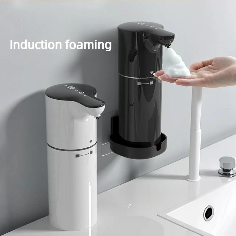 Automatic Sensing Soap Dispenser – 350ml Touch-Free Foaming Pump, Dual-Use Desktop or Wall-Mount for Kitchen & Bathroom