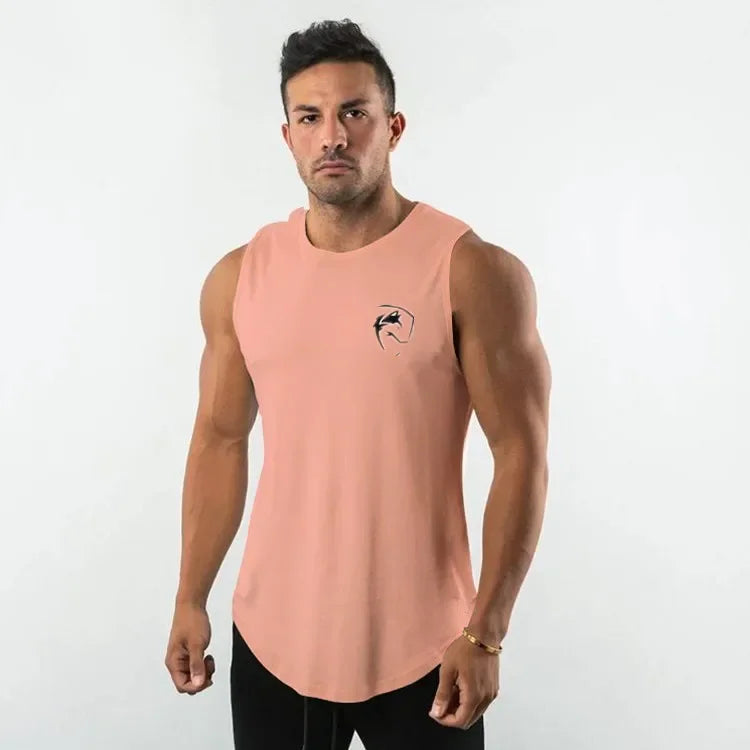 Men Tank Tops Gym Clothing Men  Crop Top  Vest Men Bodybuilding Muscle Shirt  Singlet