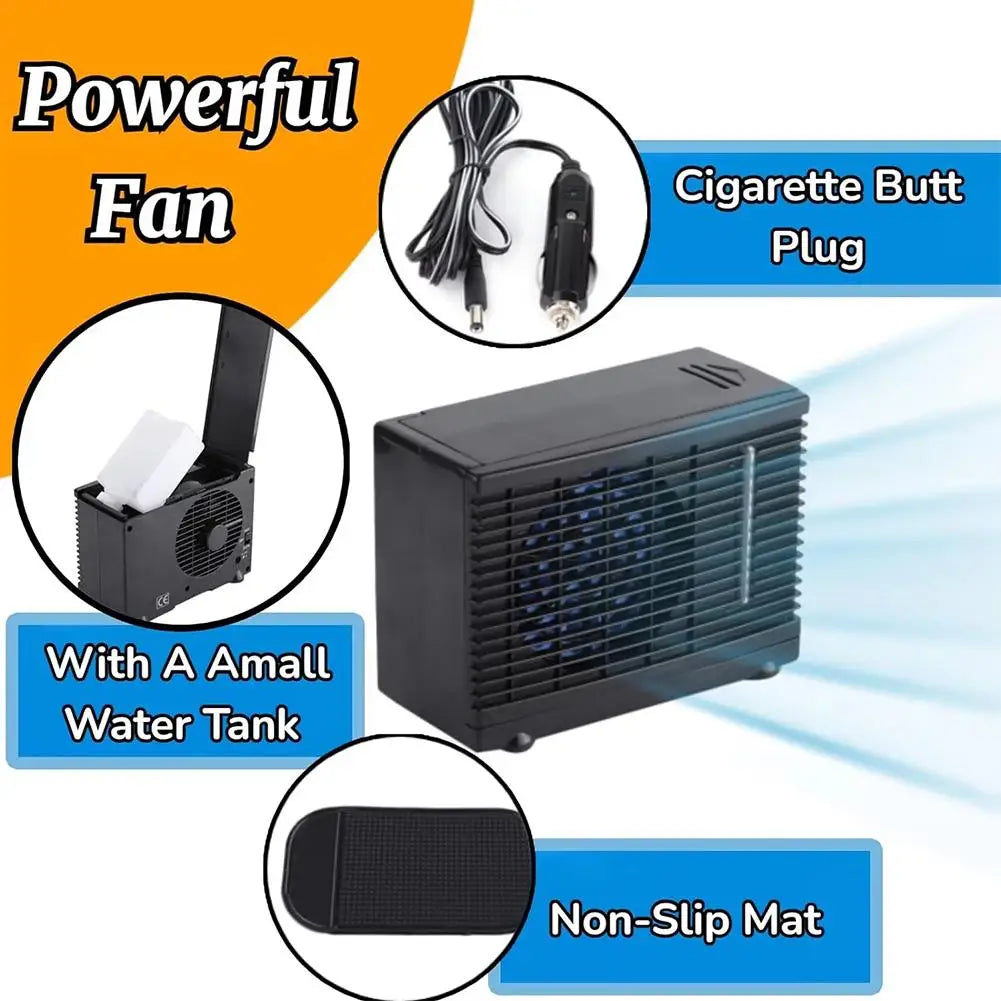 Portable Car Cooler Fan Adjustable Car Air Conditioner Cooler Cooling Fan  For Car Home Conditioning
