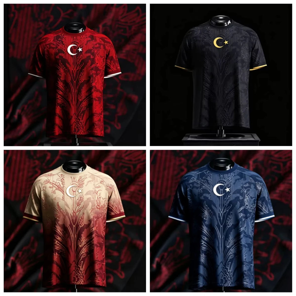 2026 Turkey Football Jersey Men Special Edition Soccer Shirt Breathable Quick Dry Sports T Shirt Fan Training Casual Wear