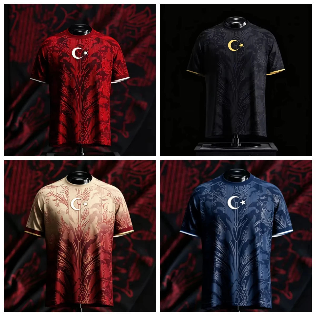 2026 Turkey Football Jersey Men Special Edition Soccer Shirt Breathable Quick Dry Sports T Shirt Fan Training Casual Wear