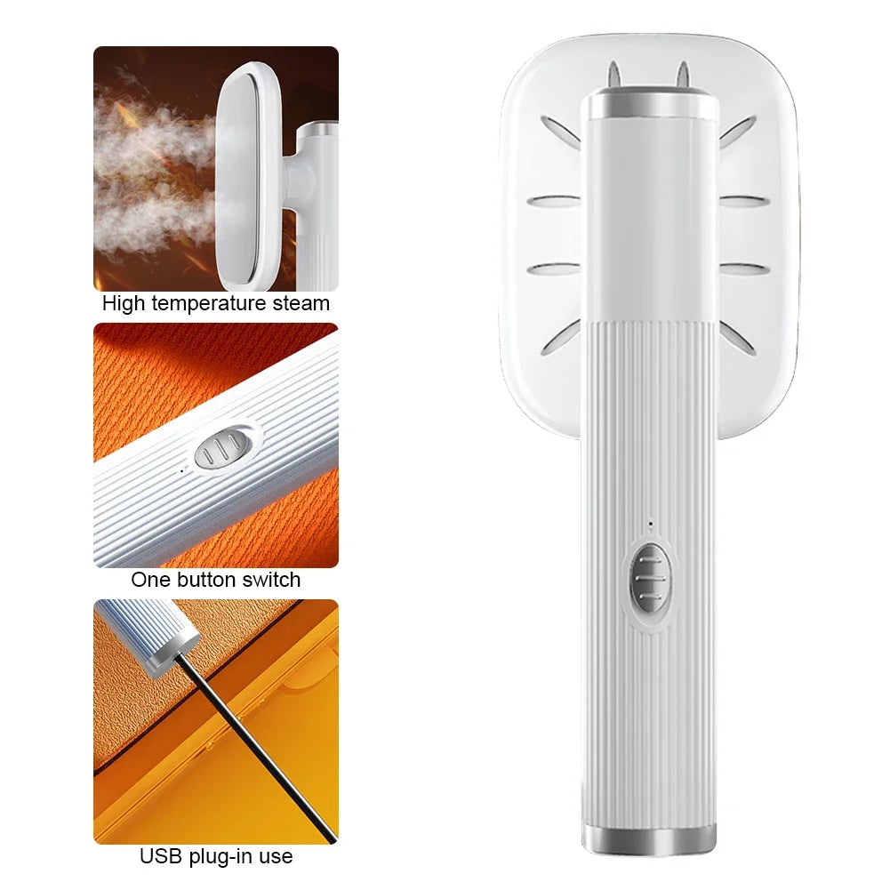 Mini Garment Steamer Steam Iron Handheld Portable Home Travelling For Clothes USB Powered 360° Ironing Wet Dry Ironing Machine