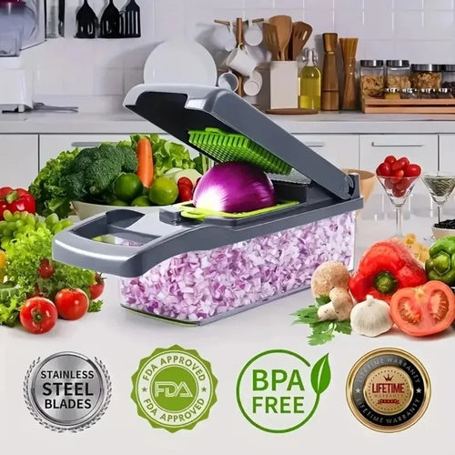 Multifunctional Vegetable Chopper With Handle 14/16 in 1 Kitchen Slicer Dicer Grater Food Cutting Cocina Gadget