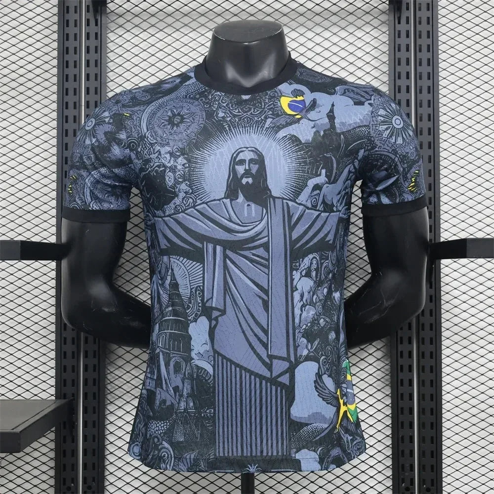 Brazilian Summer 3D Football Jersey Outdoor Sports Men's T-shirt Suitable for Casual Street Wear and Daily Wear for Men