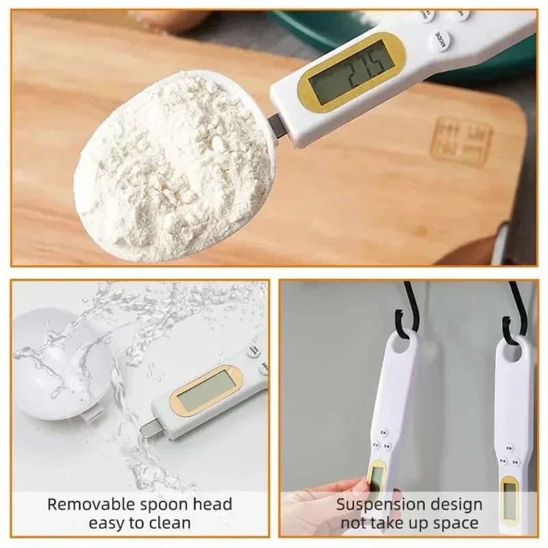 0.1g Precision Digital Spoon Kitchen Mini Tool Electronic Kitchen Scale LCD Digital Measurement Food Flour Milk Coffee Scale