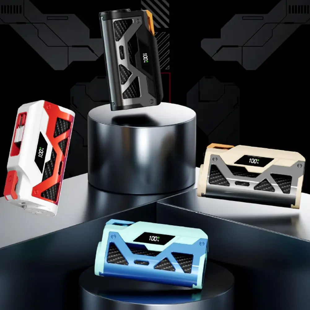 Capsule Power Bank Case 5000mAh Dual Plug Power Bank Portable Digital Display Fast Charging Powerbank Shell Without Battery