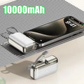 Power Bank 20000mAh 22.5W Fast Charging Capsule Portable Charger With Built-in Cable Tail Plug For Mobile Phone Tablet Daily Use