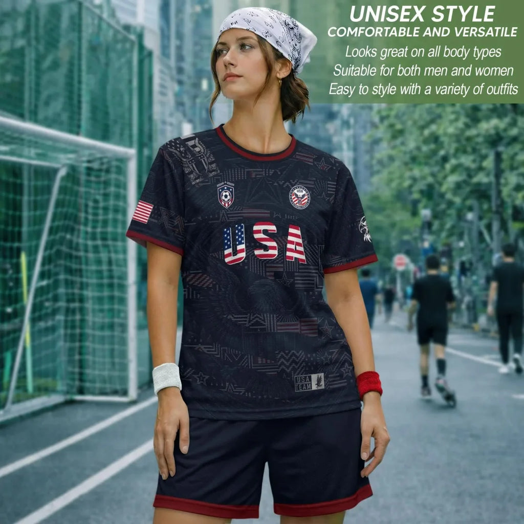 2026 America Soccer Jersey for Men Women & Kid USA Football Team Jersey Summer Sports Men's T-Shirt Clothing Tee Y2k Woman ﻿