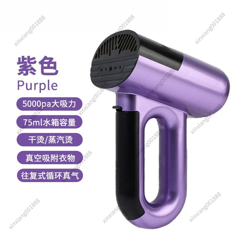 For Vacuum Suction Handheld Garment Steamer Mini Portable Steam Iron Home Flat Clothing Wrinkle Remover