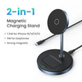 UGREEN Qi2 Magnetic Wireless Charging Stand 20W Max Power 2-in-1 Charging Stand For iPhone 16 Pro Max/AirPods Fast Charger
