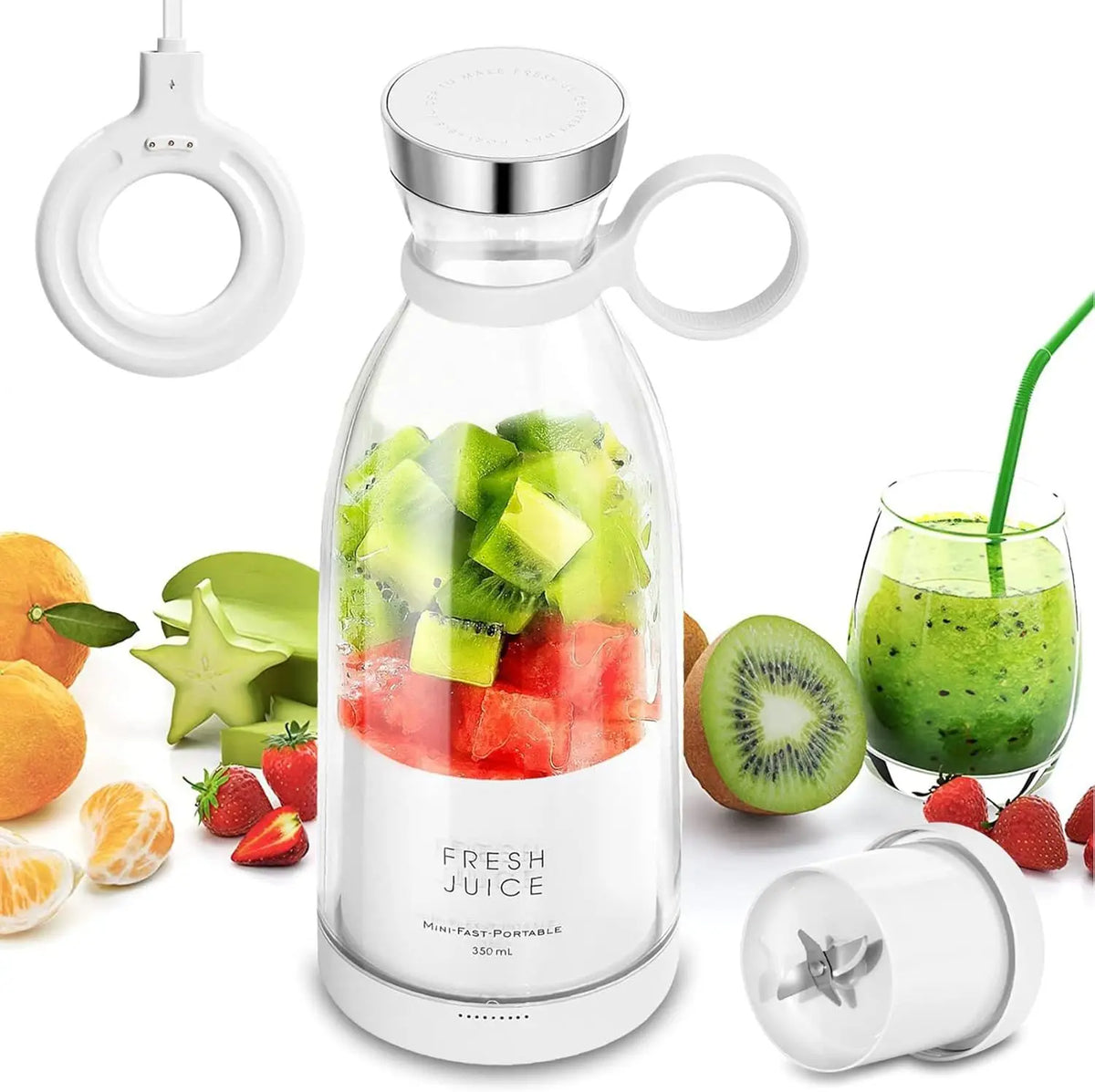 Portable Juicer Blender Fresh Juice Blender 350ml Wireless Portable Electric Juicer fresh juice blender portable suitable Sale