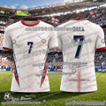 25-26 England Fan Soccer Jersey Men Sports Shirt Quick Dry Breathable Comfortable Casual Training Football Top Kids Adults